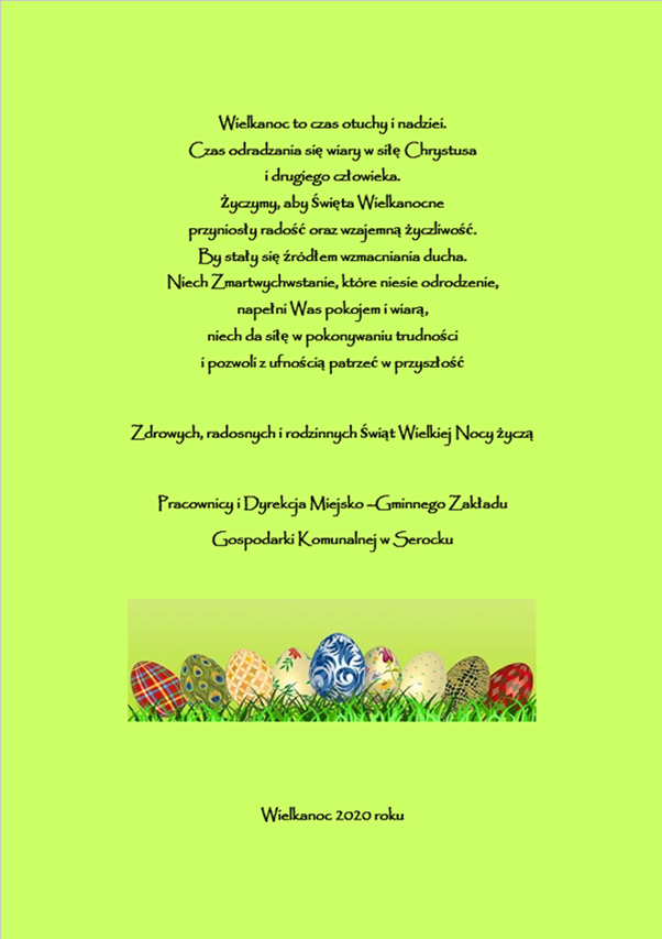 Życzenia wielkanocne